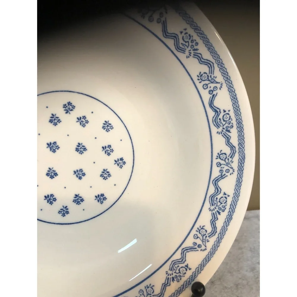 2 ~ Vintage Oxford Brazil Blue Rope Pattern Pasta/Soup/Salad Bowls 6860 2